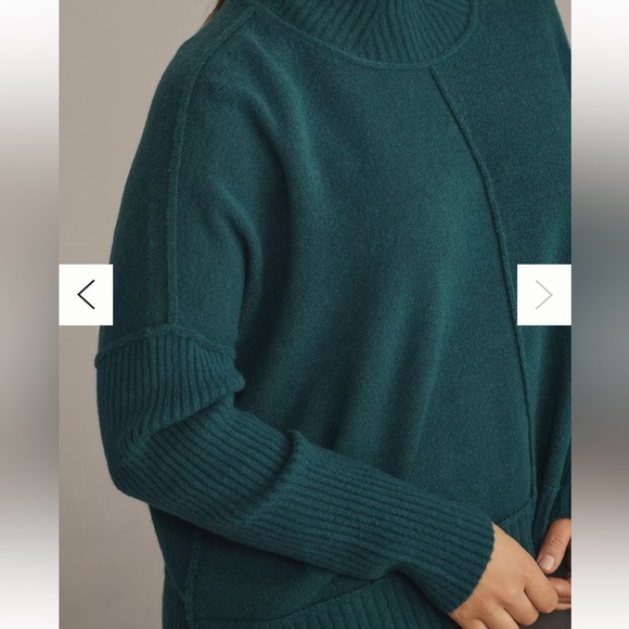 Anthropologie The Gretchen Cozy Mock Neck sweater by Maeve sz2X - Picture 3 of 4